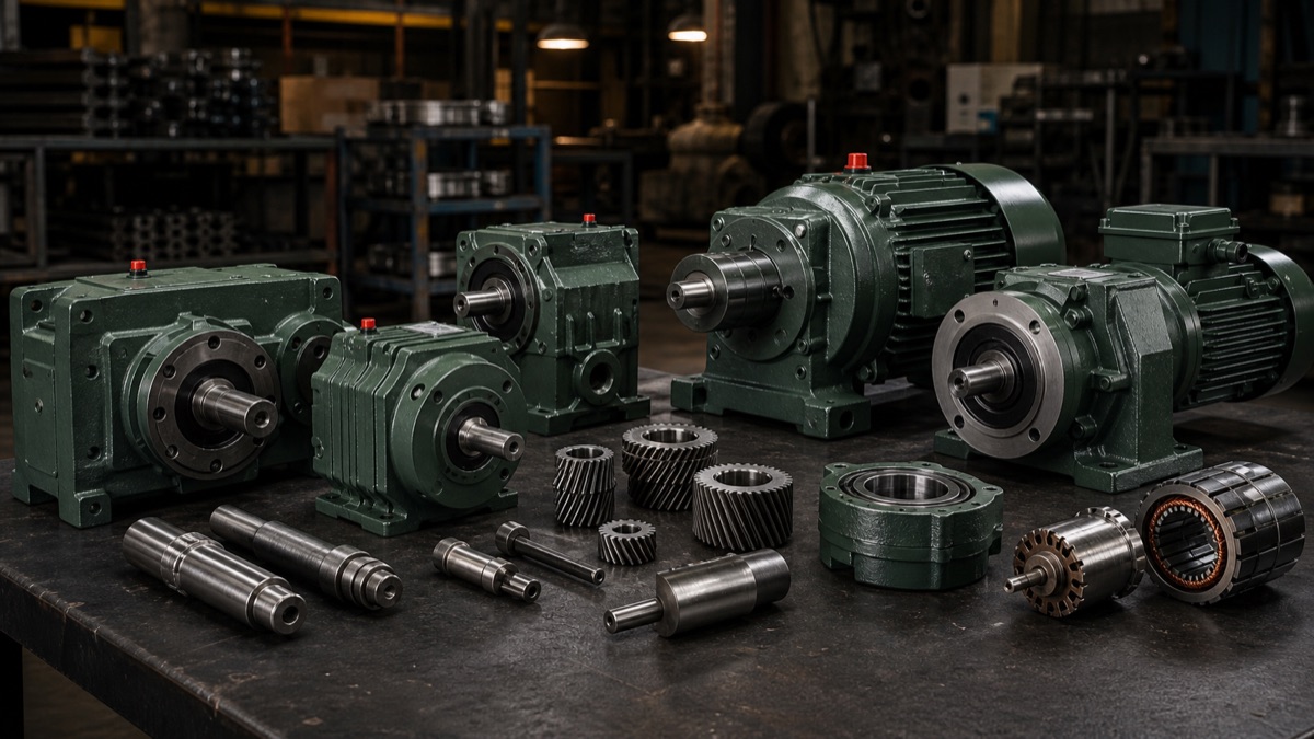 Reductores y motoreductores para maquinaria industrial